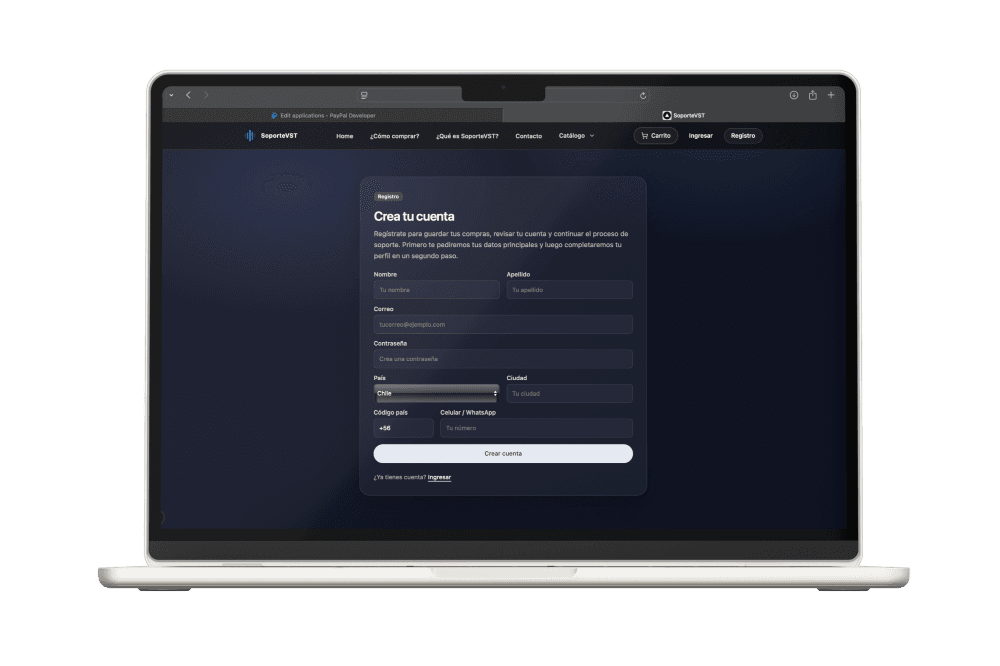 Proceso de compra SoporteVST