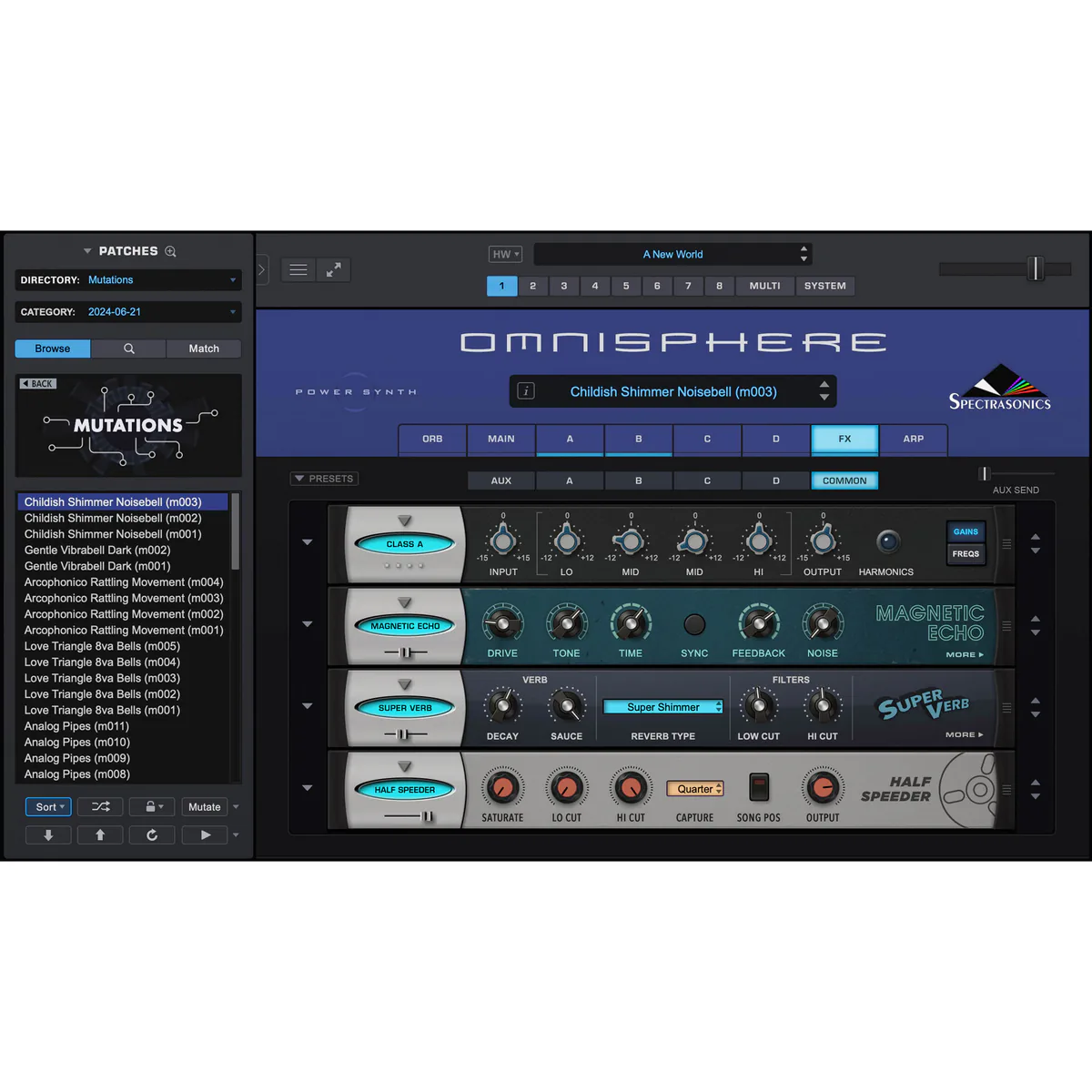 Etherium for omnisphere